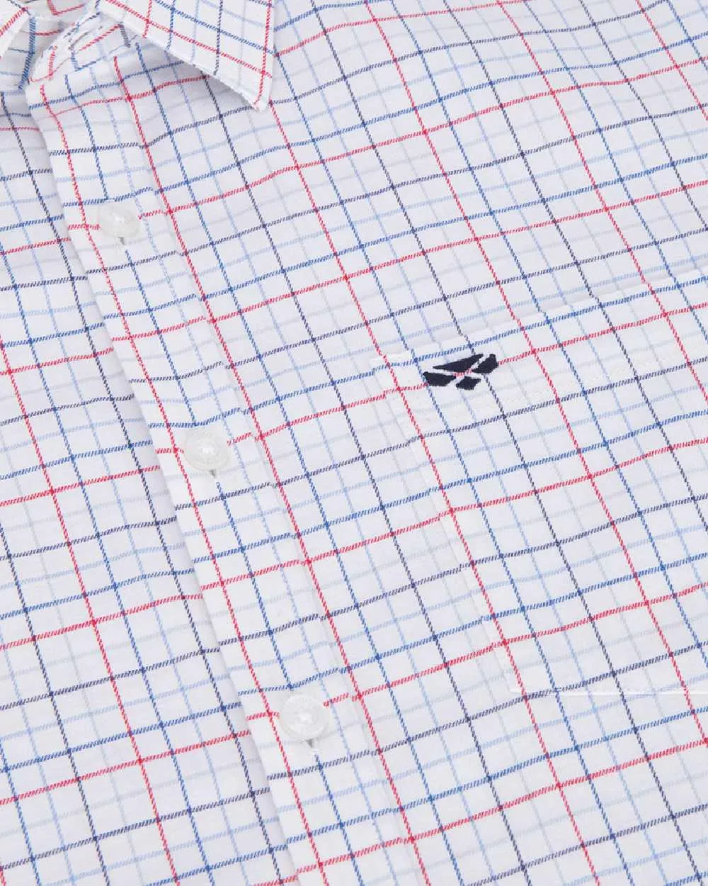 Hoggs of Fife Mens Callum Short Sleeve Tattersall Shirt