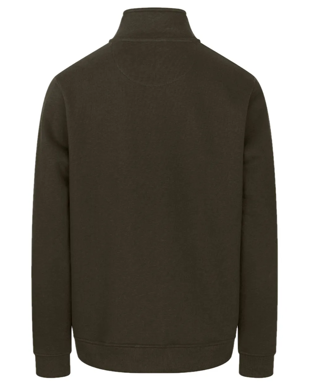 Hoggs of Fife Mens Galloway 1888 Plain Quarter Zip Sweatshirt