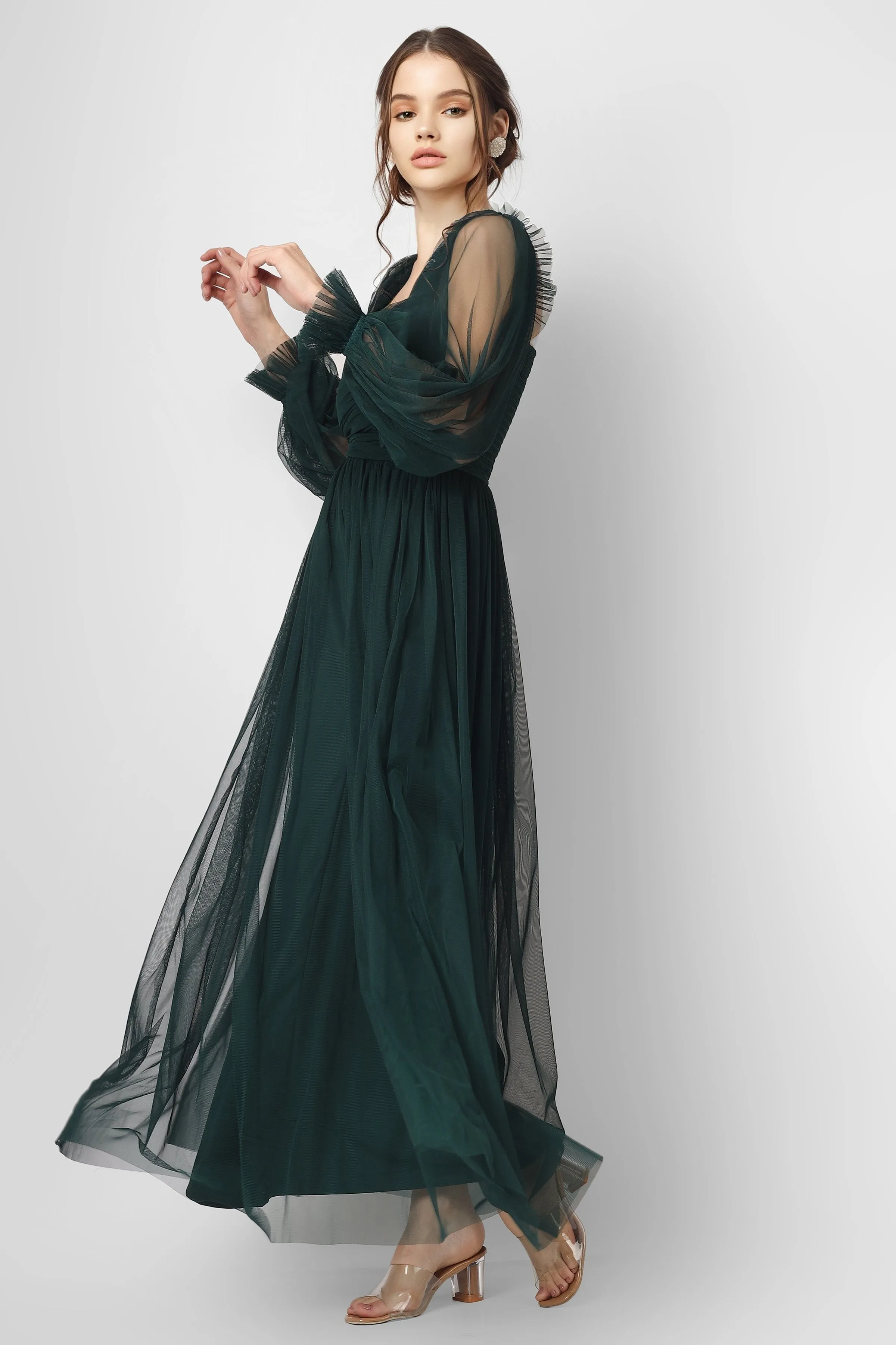 Lana Emerald Green Tulle Dress