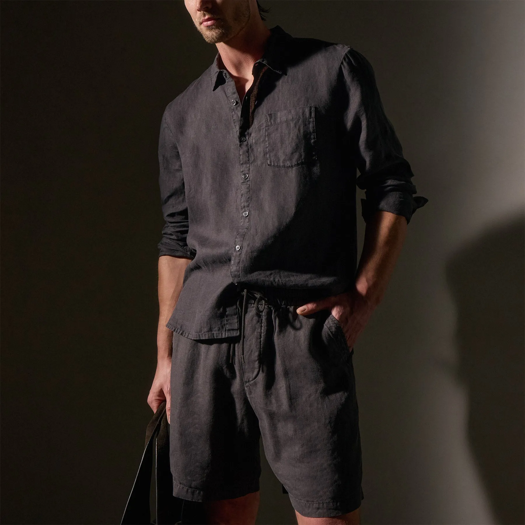 Lightweight Linen Shirt - Magma Pigment