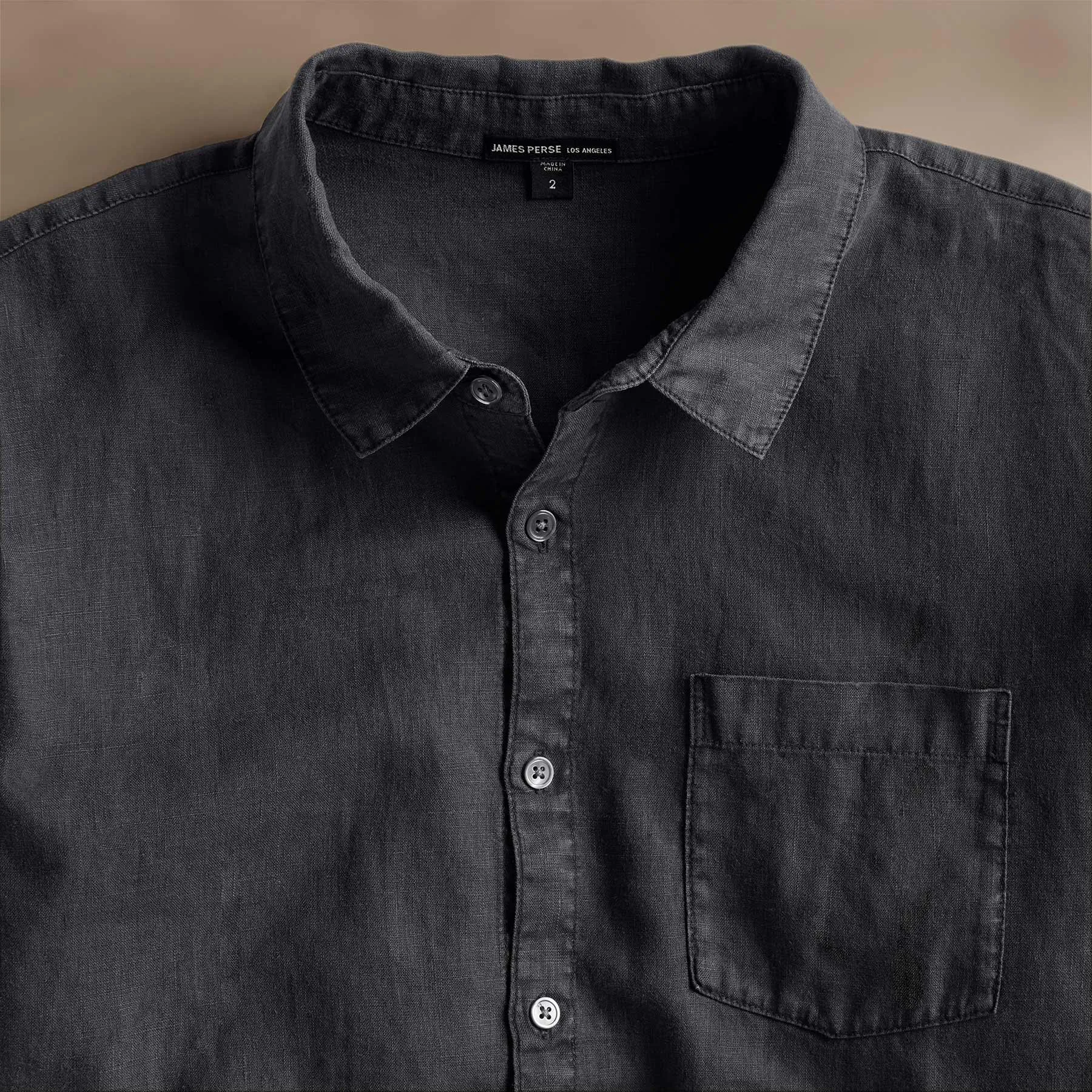 Lightweight Linen Shirt - Magma Pigment