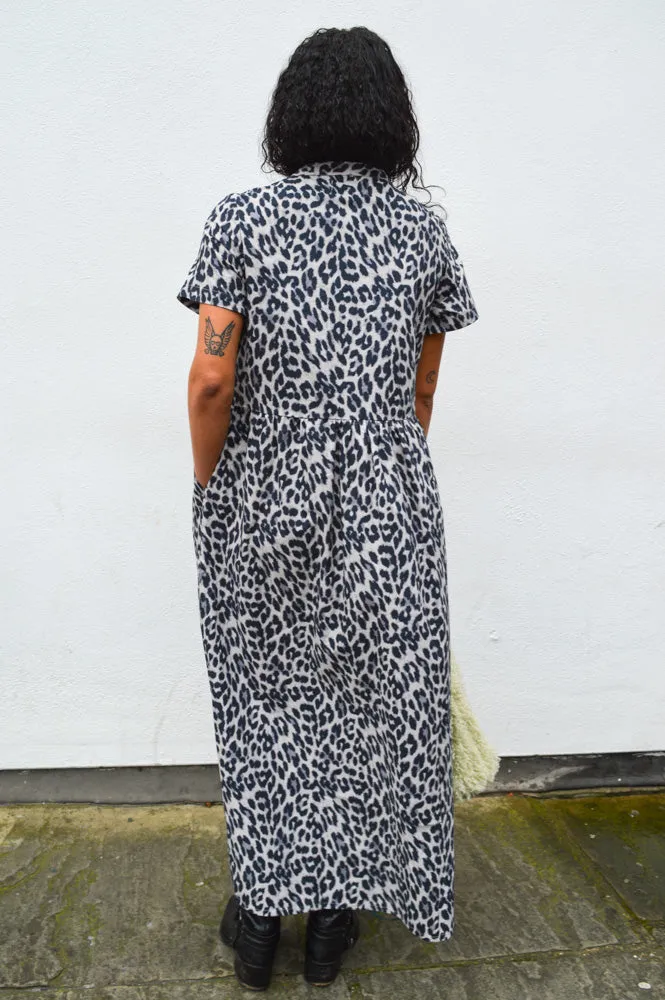Lolly's Laundry Aliya Grey Leopard Dress