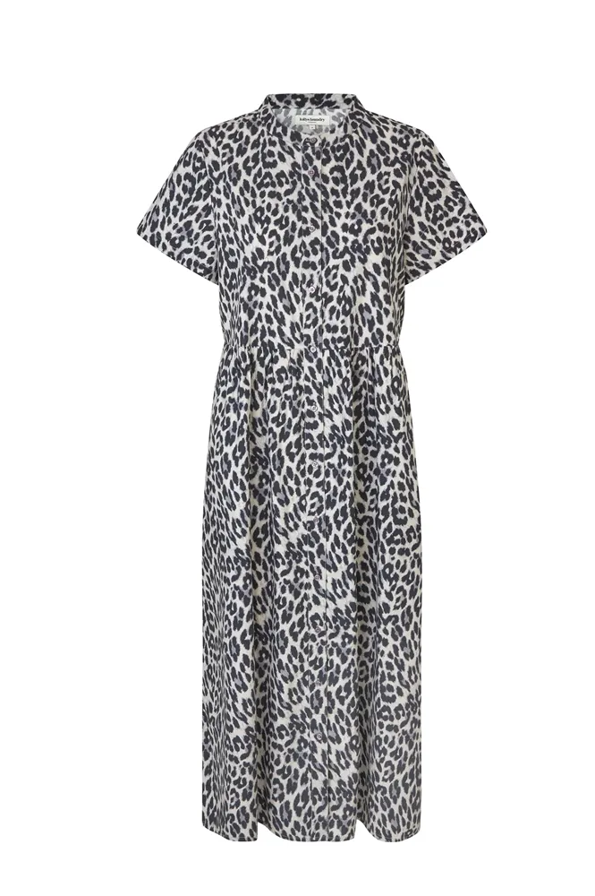 Lolly's Laundry Aliya Grey Leopard Dress