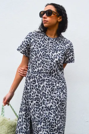 Lolly's Laundry Aliya Grey Leopard Dress
