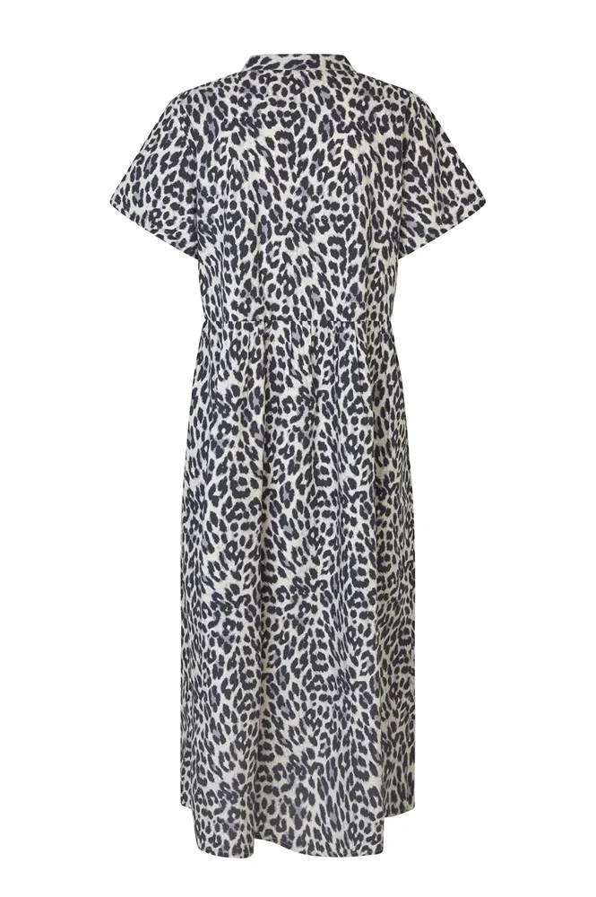 Lolly's Laundry Aliya Grey Leopard Dress