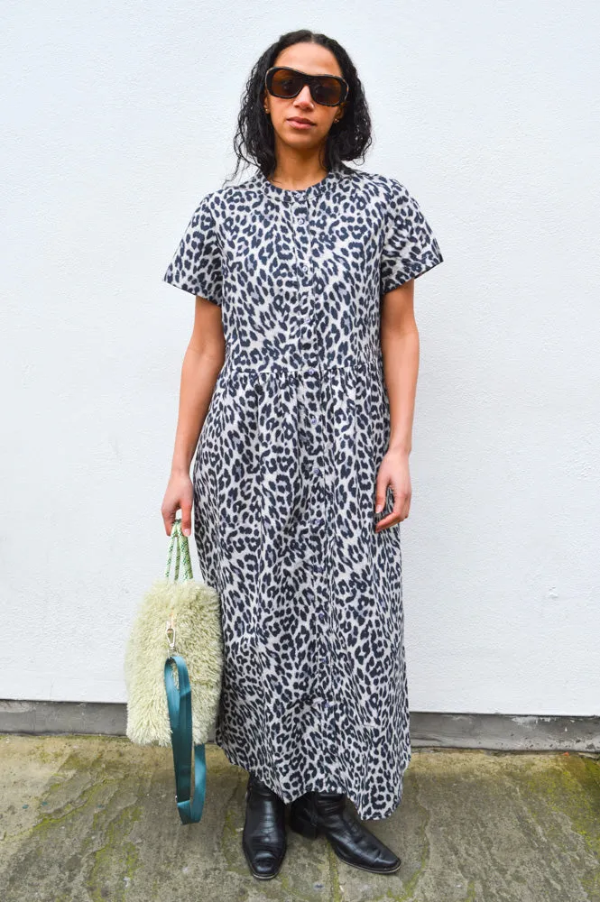 Lolly's Laundry Aliya Grey Leopard Dress
