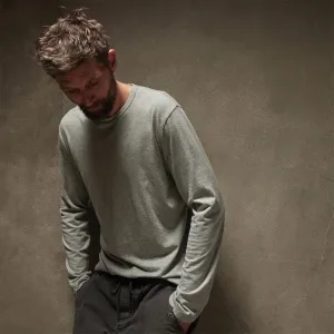 Long Sleeve Crew Neck - Heather Grey