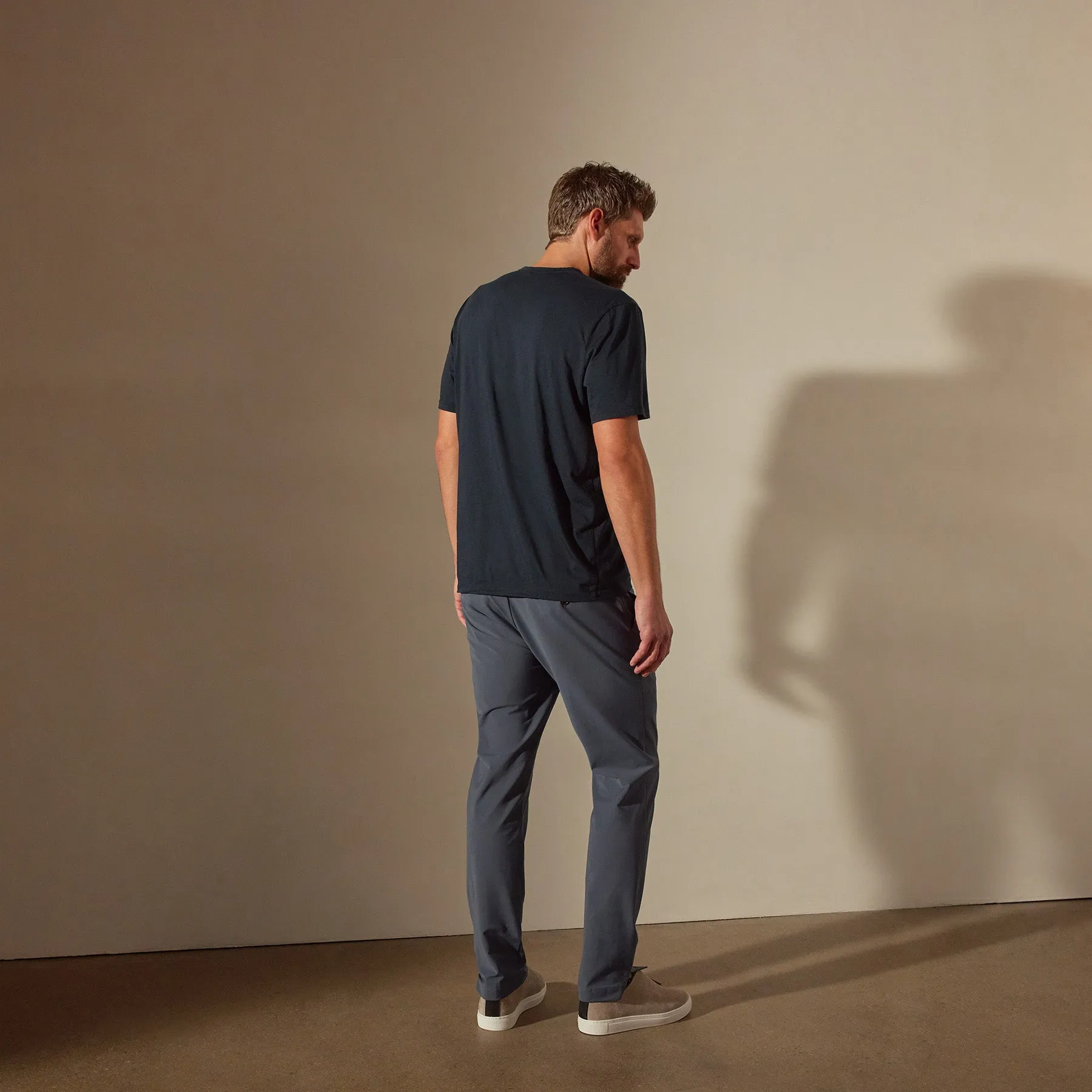 Luxe Lotus Jersey Tee - French Navy