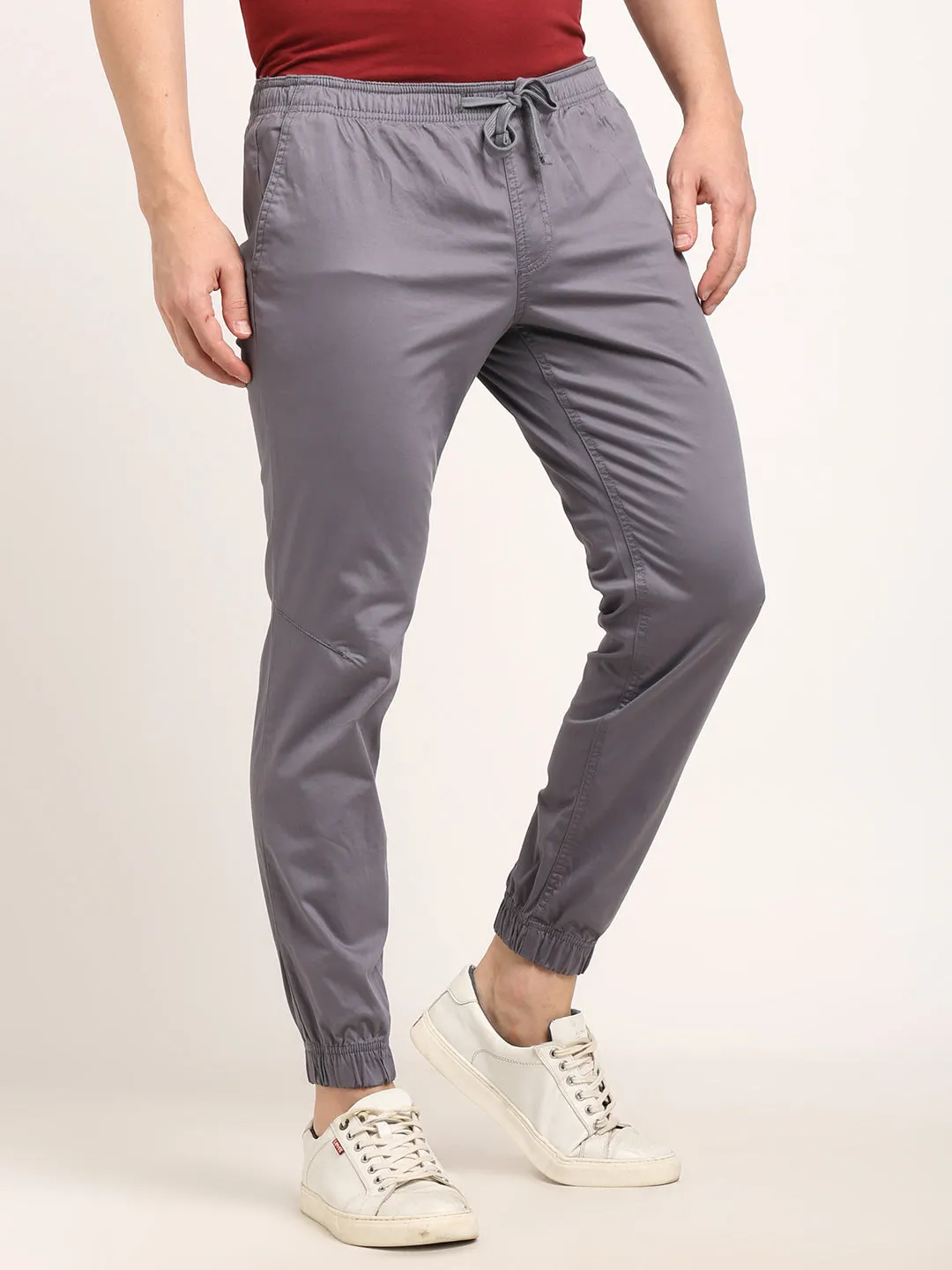 Men Urban Fit Cotton Stretch Trouser