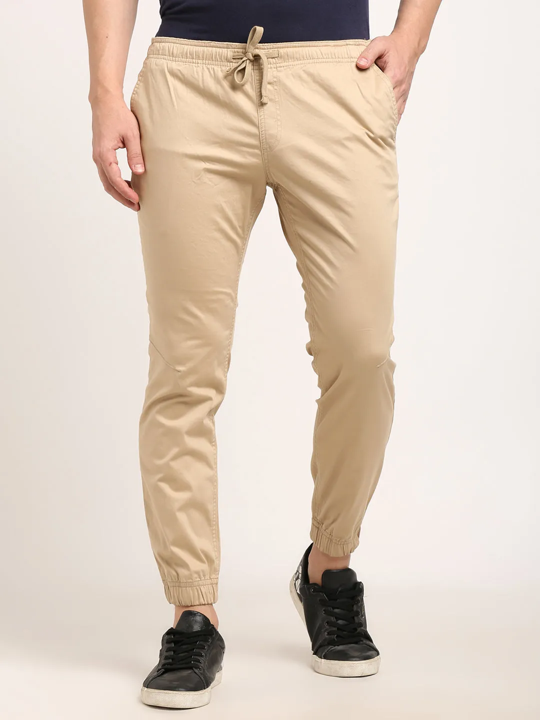 Men Urban Fit Cotton Stretch Trouser