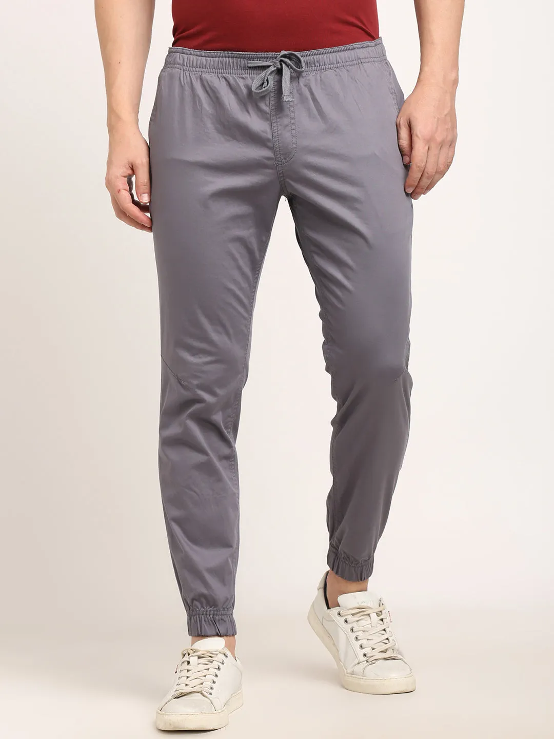 Men Urban Fit Cotton Stretch Trouser
