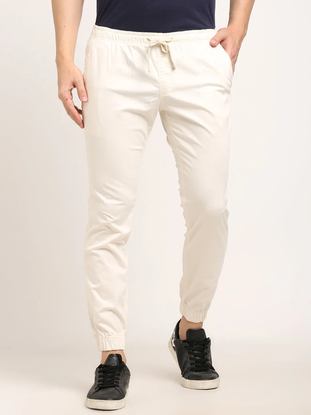 Men Urban Fit Cotton Stretch Trouser