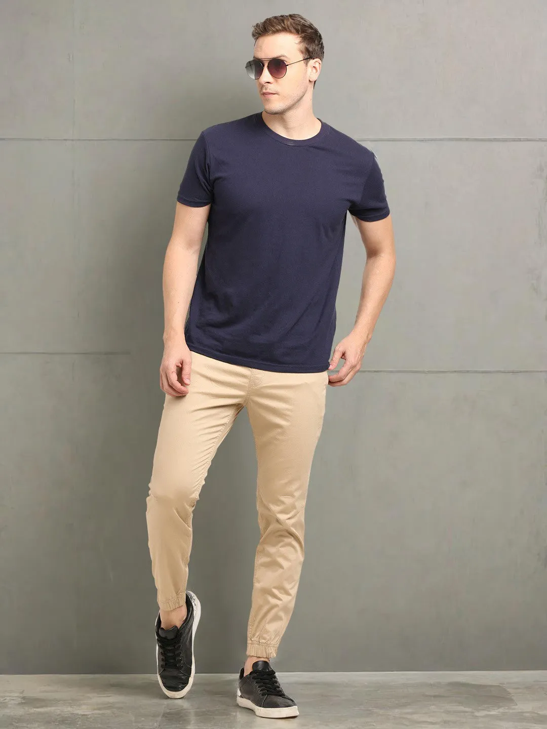 Men Urban Fit Cotton Stretch Trouser