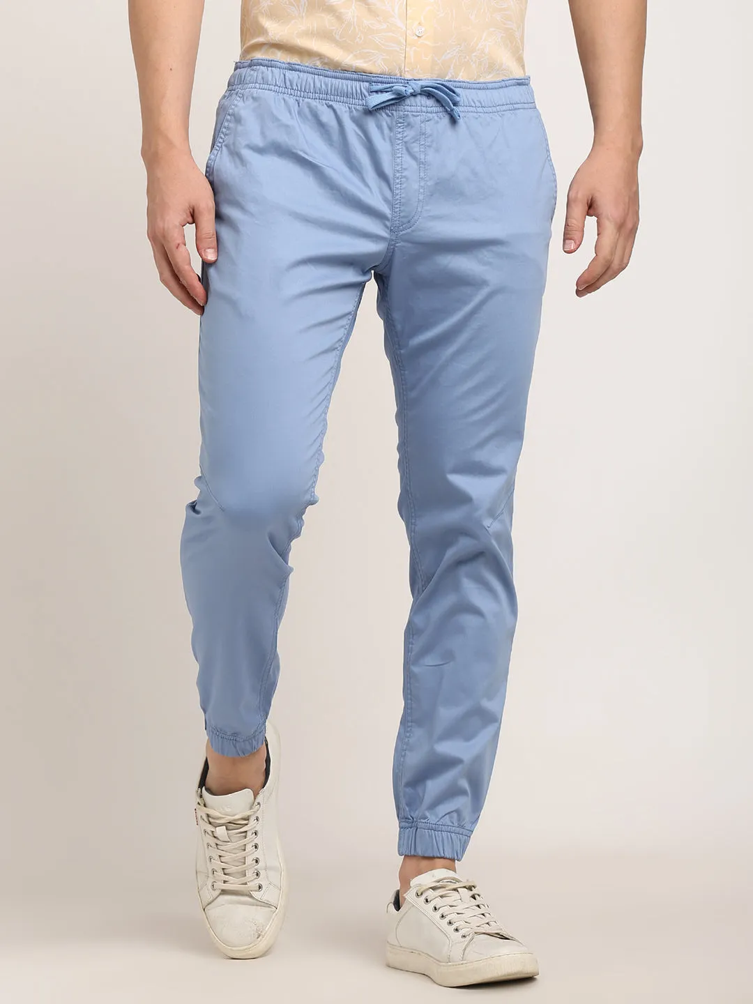 Men Urban Fit Cotton Stretch Trouser