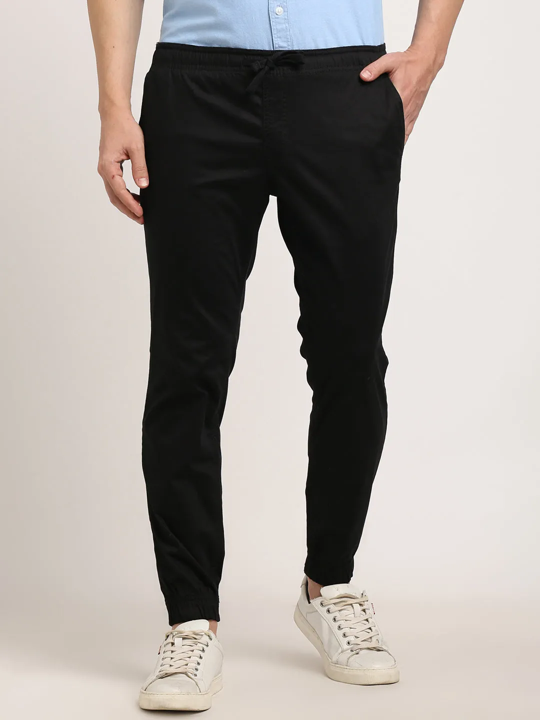 Men Urban Fit Cotton Stretch Trouser
