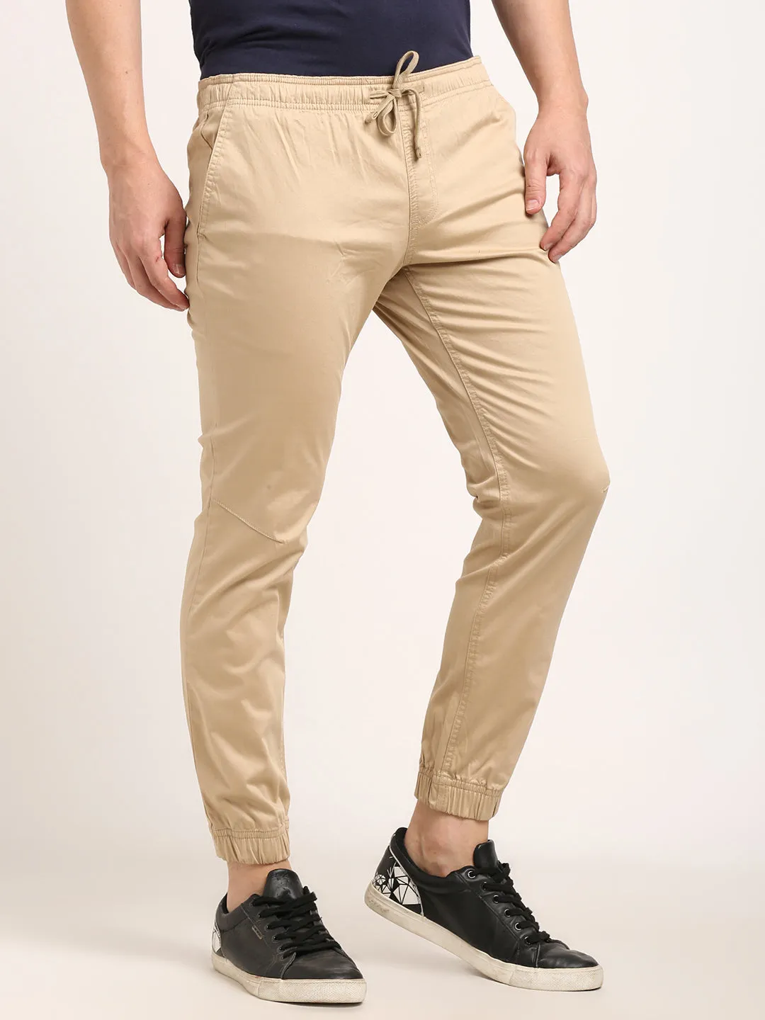 Men Urban Fit Cotton Stretch Trouser