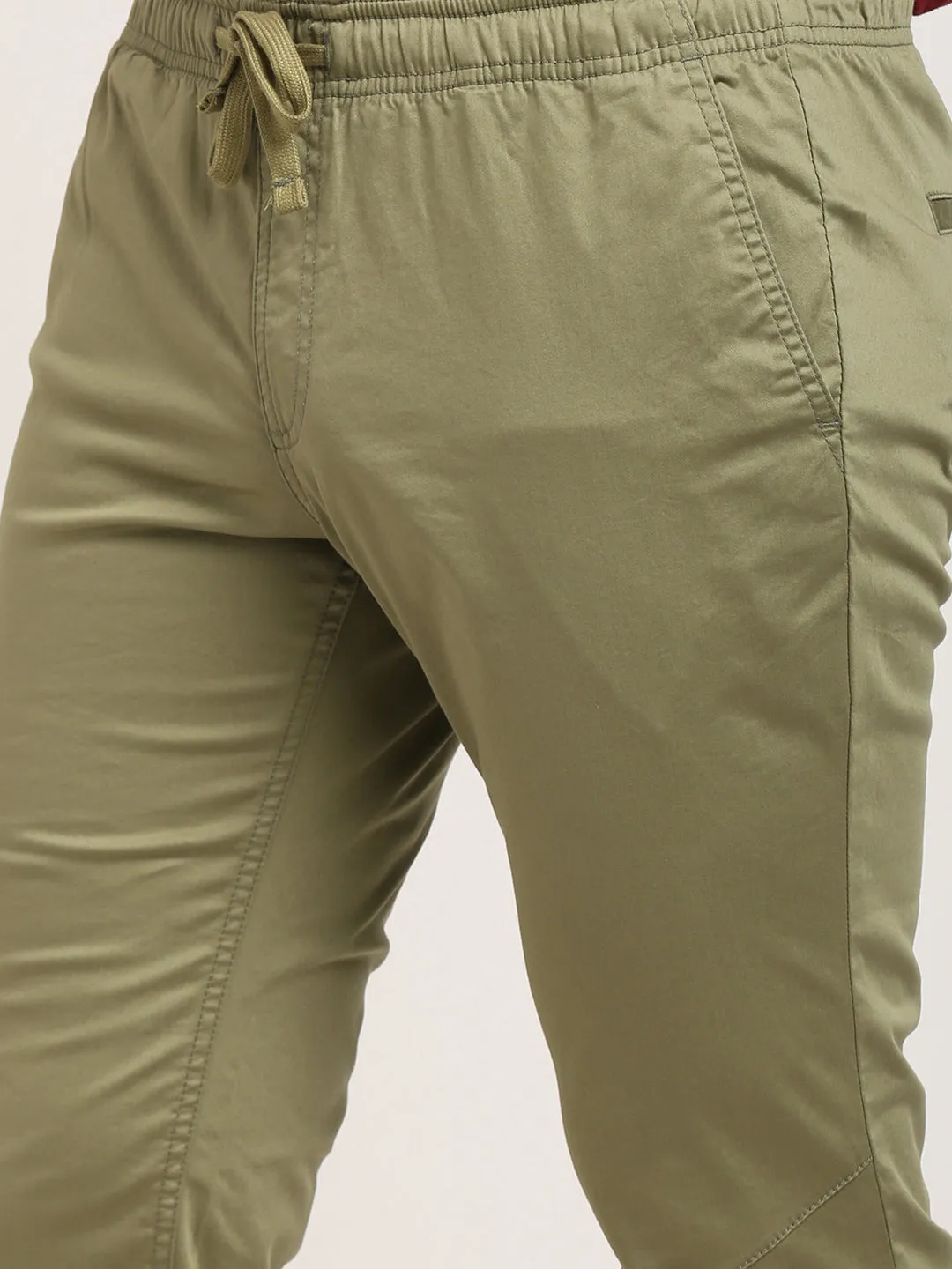 Men Urban Fit Cotton Stretch Trouser
