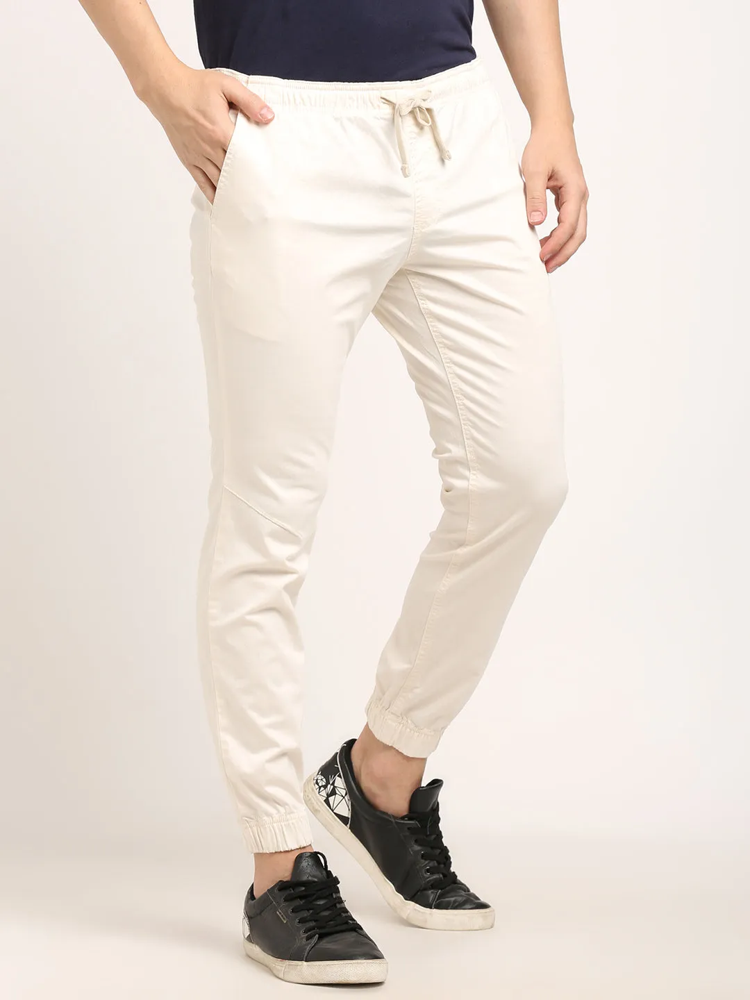 Men Urban Fit Cotton Stretch Trouser