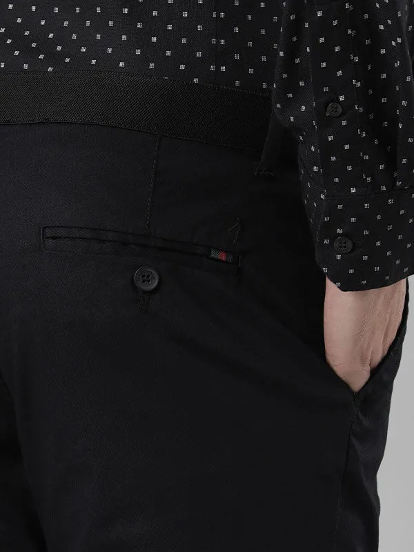 Men Urban Fit Polyester Blend Trouser