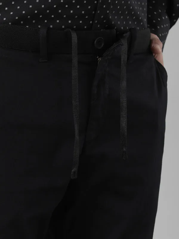 Men Urban Fit Polyester Blend Trouser