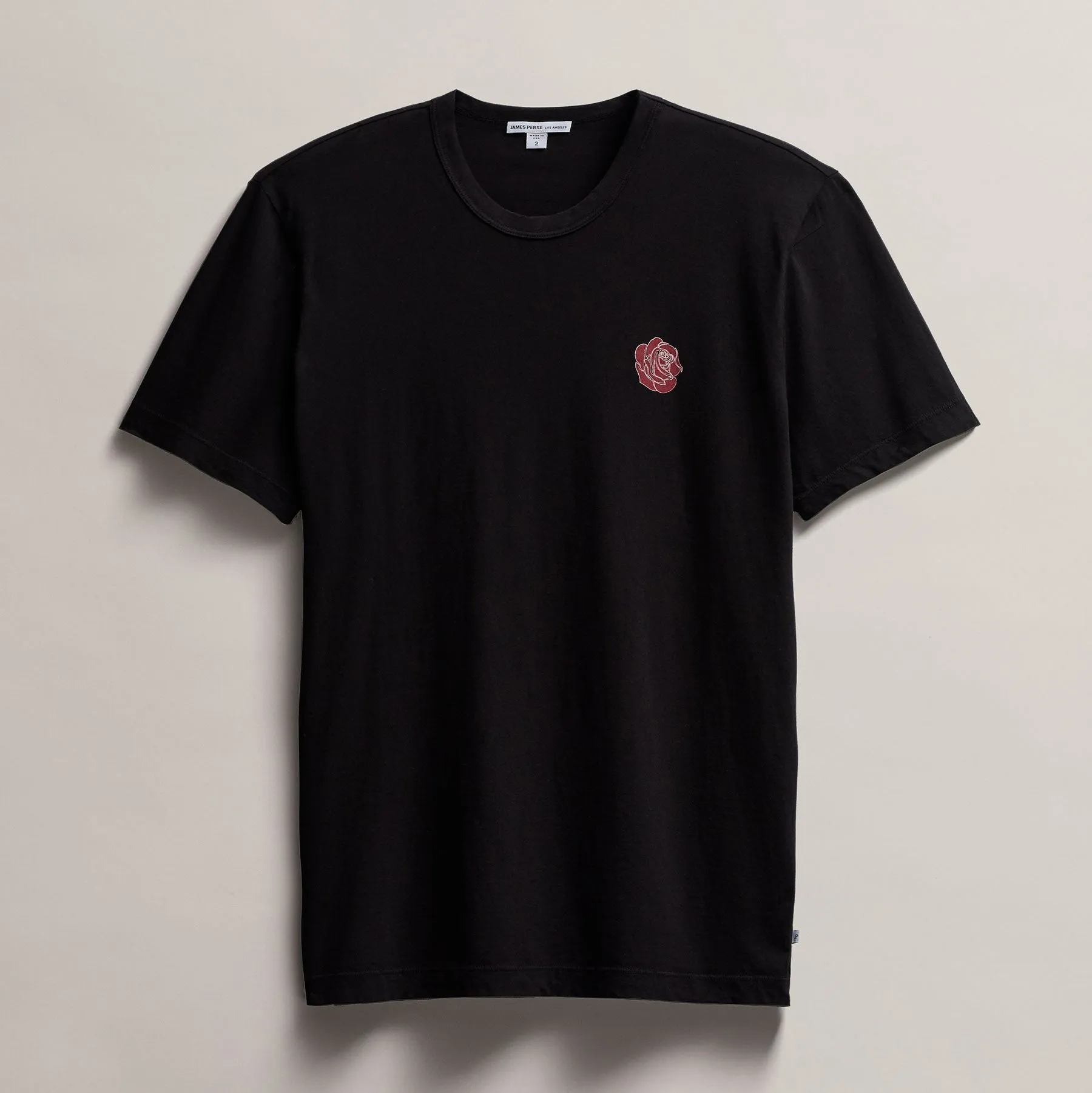 Men's Grateful Dead Rose Short Sleeve Tee - Black with Red