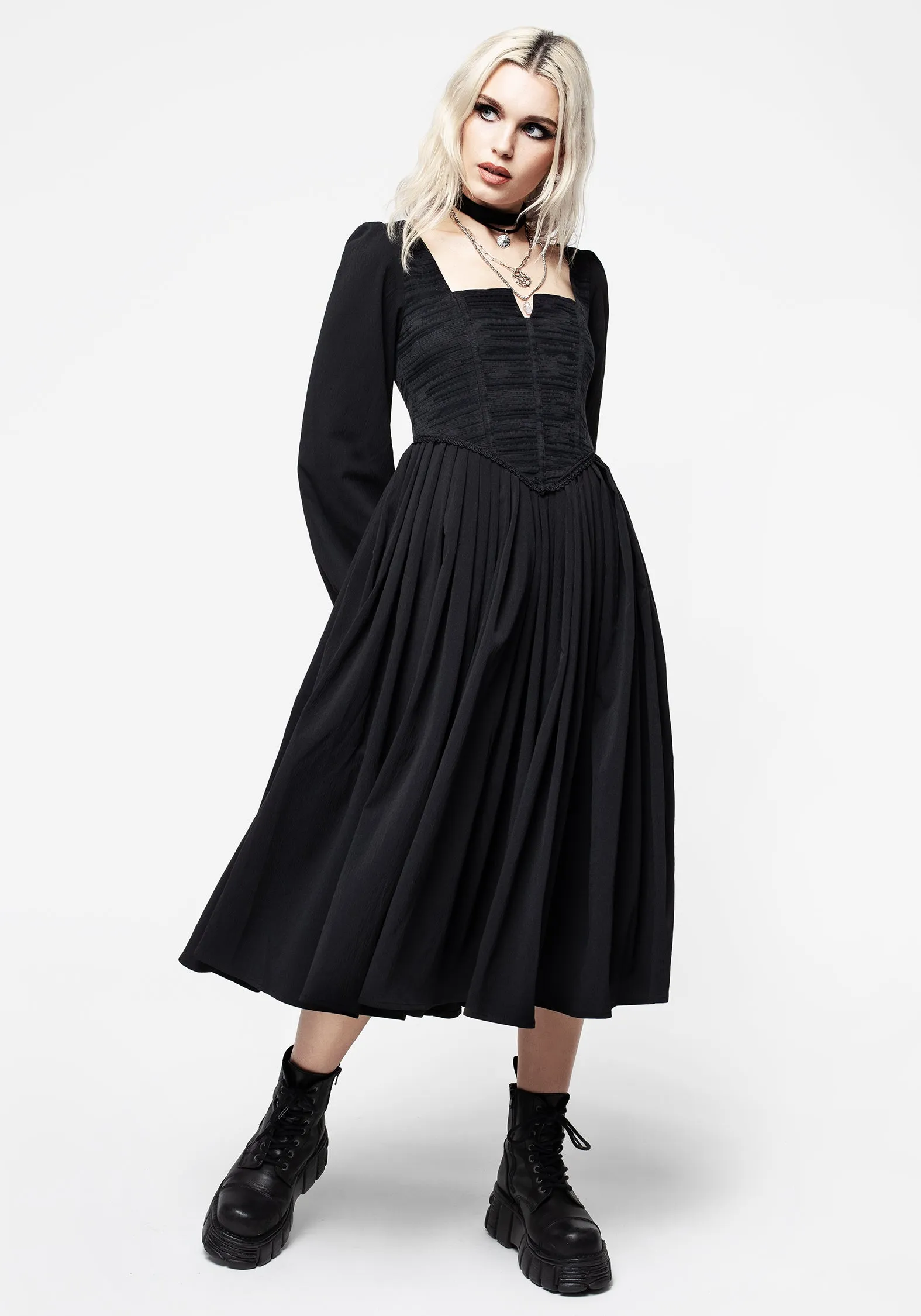 Mina Corset Midi Dress