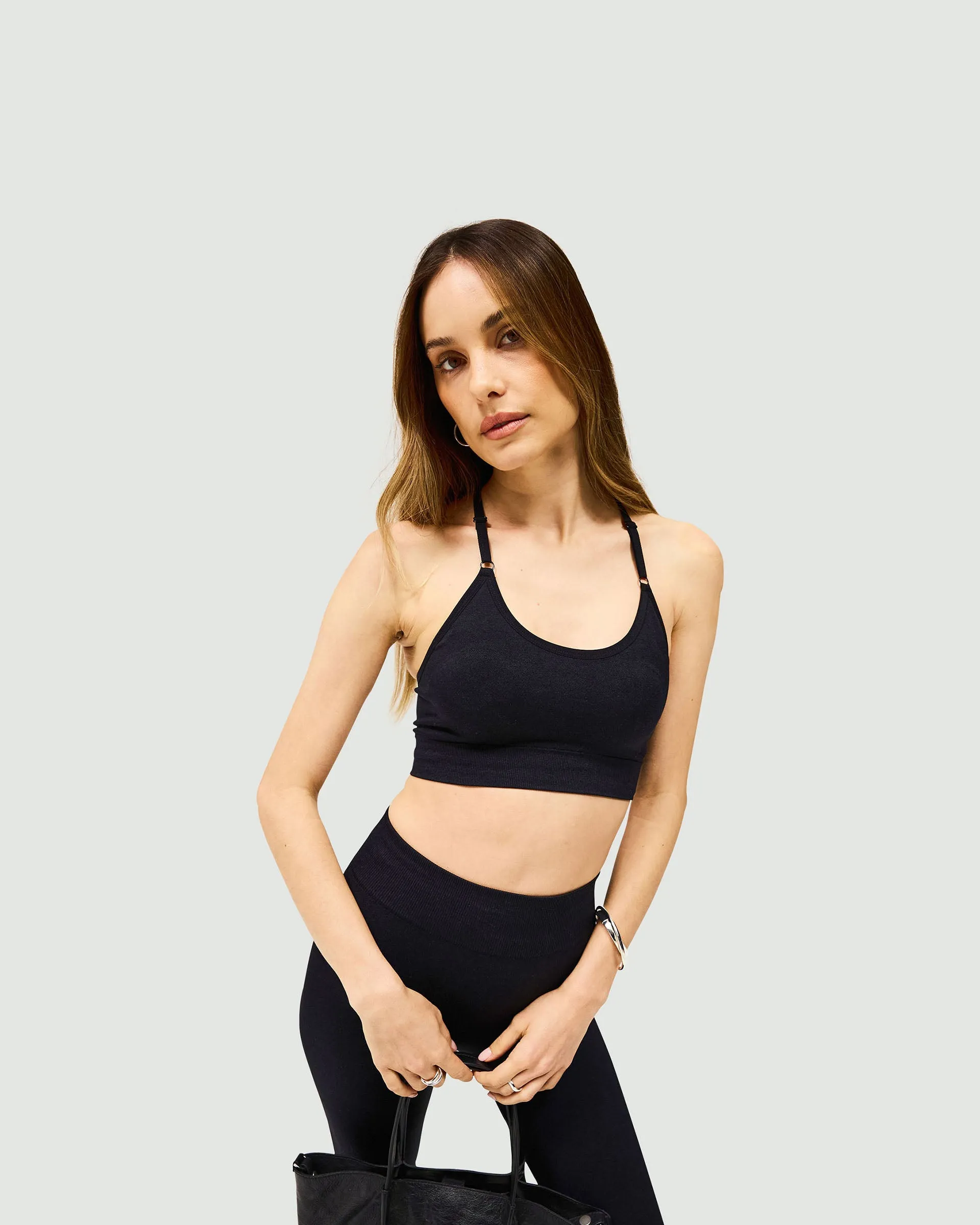 Owners Club Seamless Low Impact Bra - Jet Black