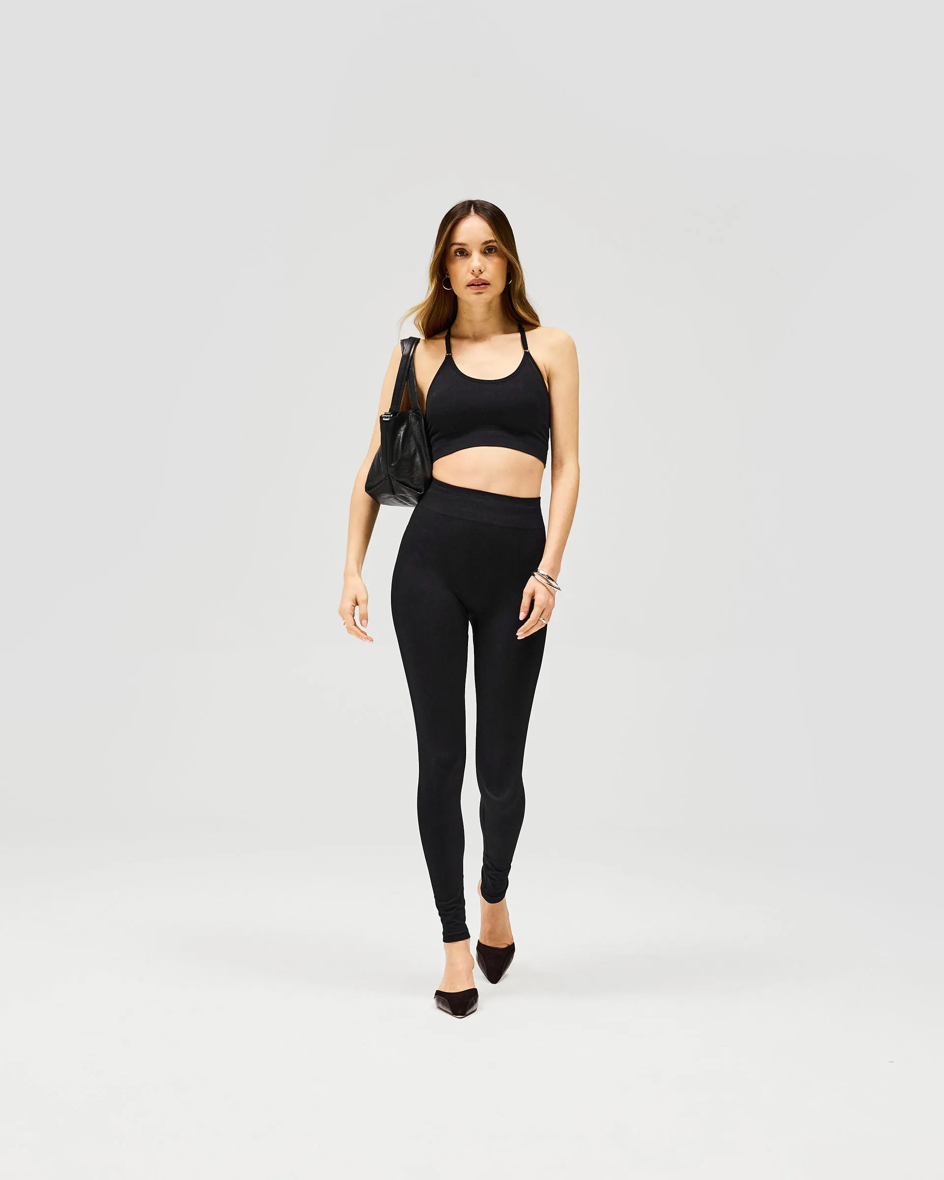 Owners Club Seamless Low Impact Bra - Jet Black