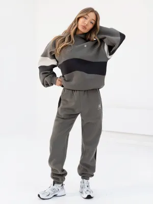 Panel Hoodie & Sweatpants Set - Safari Green