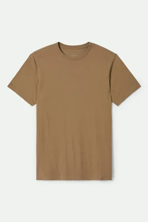 Premium Cotton S/S Tailored T-Shirt - Khaki