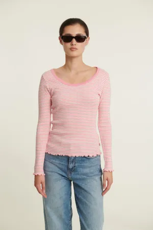 Silma LS Tee - Conch shell / birch