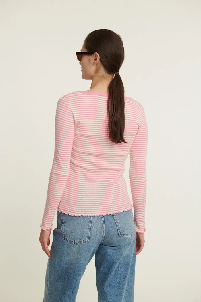 Silma LS Tee - Conch shell / birch