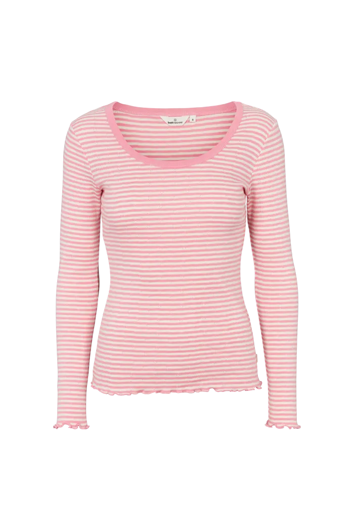 Silma LS Tee - Conch shell / birch