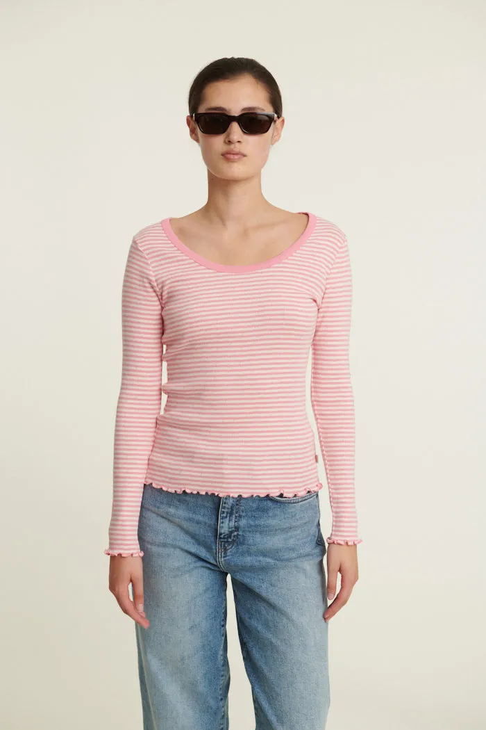 Silma LS Tee - Conch shell / birch