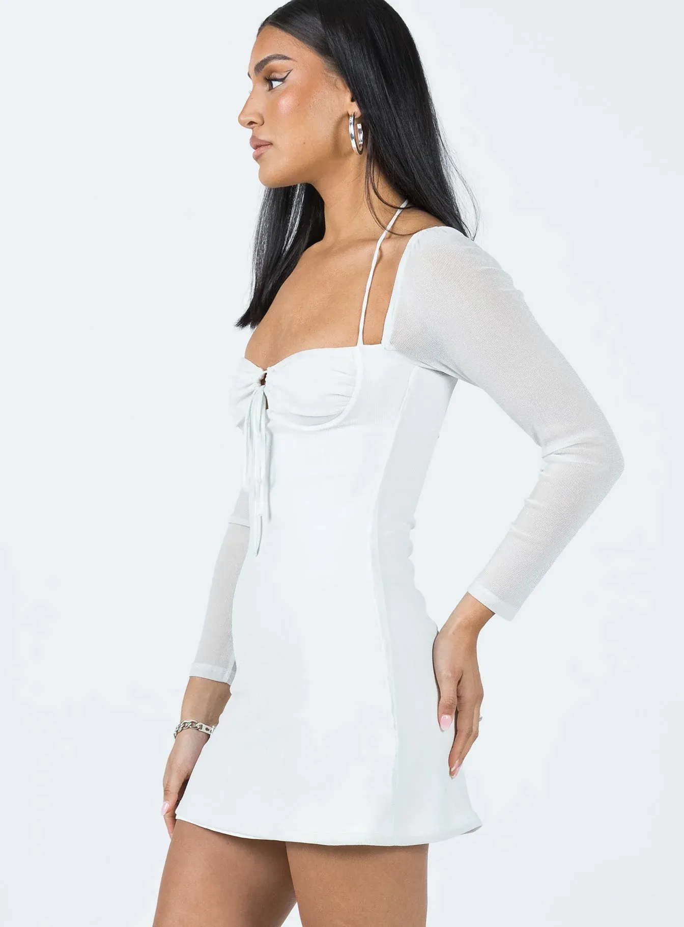 Stassie Mini Dress White