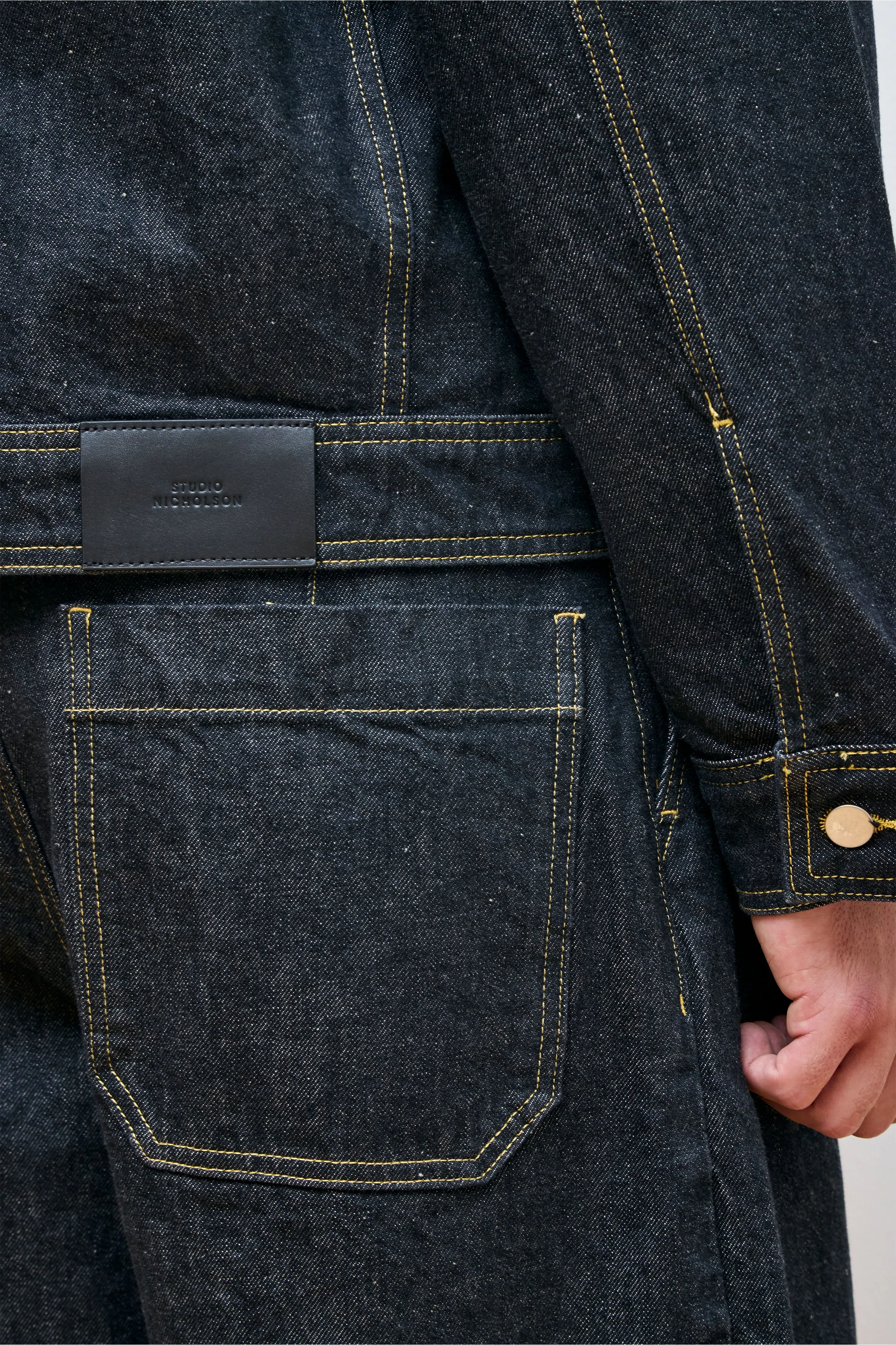 Stein Italian Denim Jacket Black