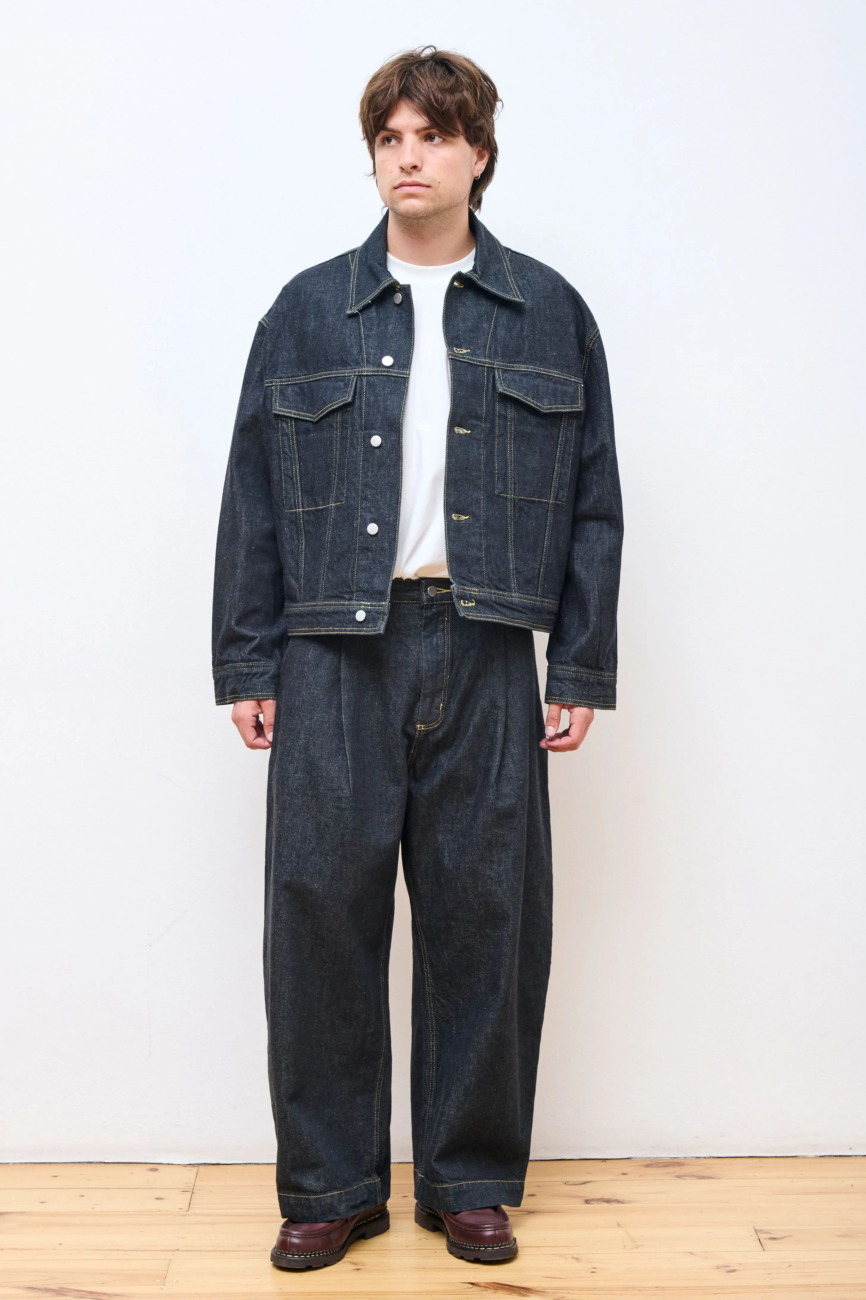 Stein Italian Denim Jacket Black