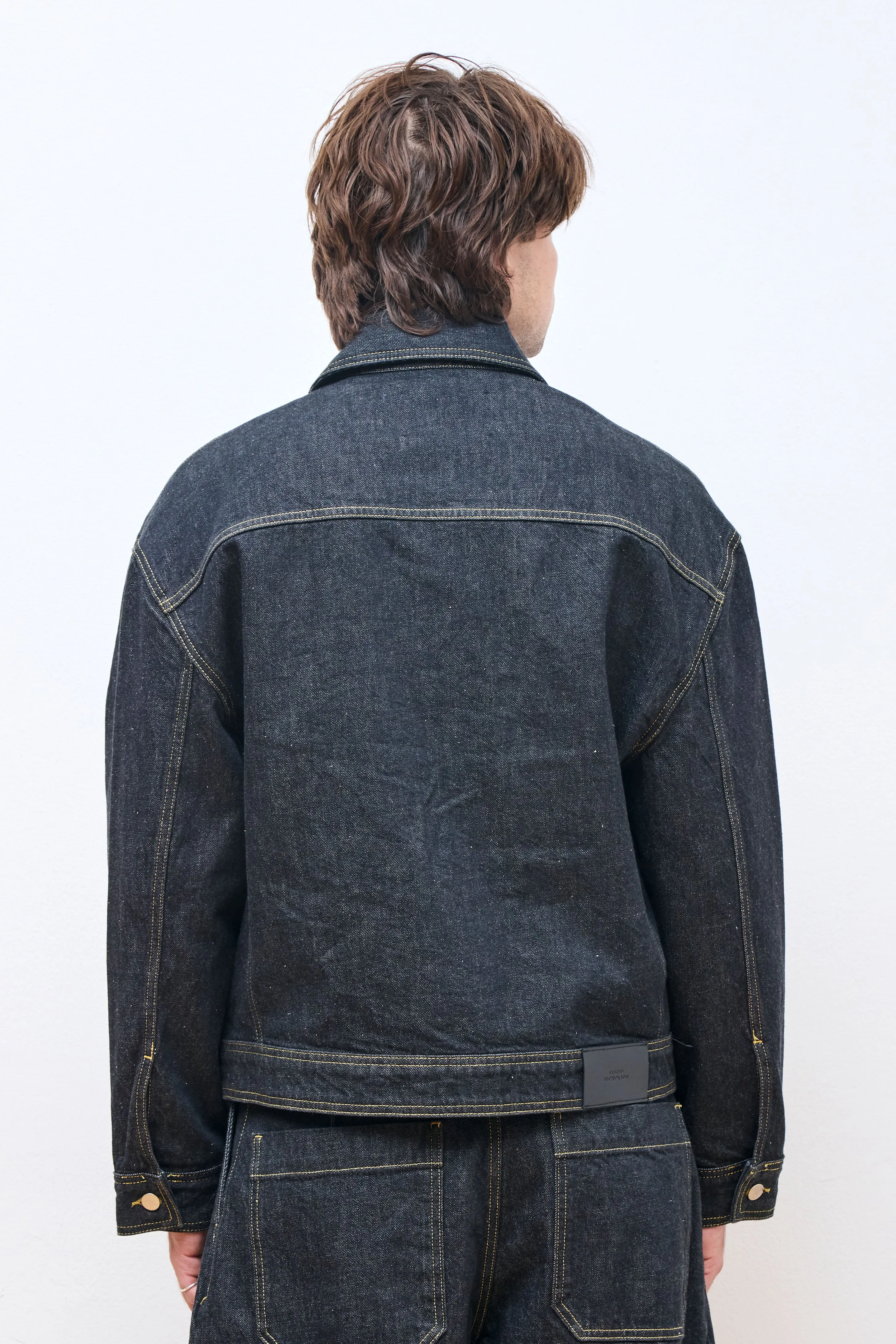 Stein Italian Denim Jacket Black