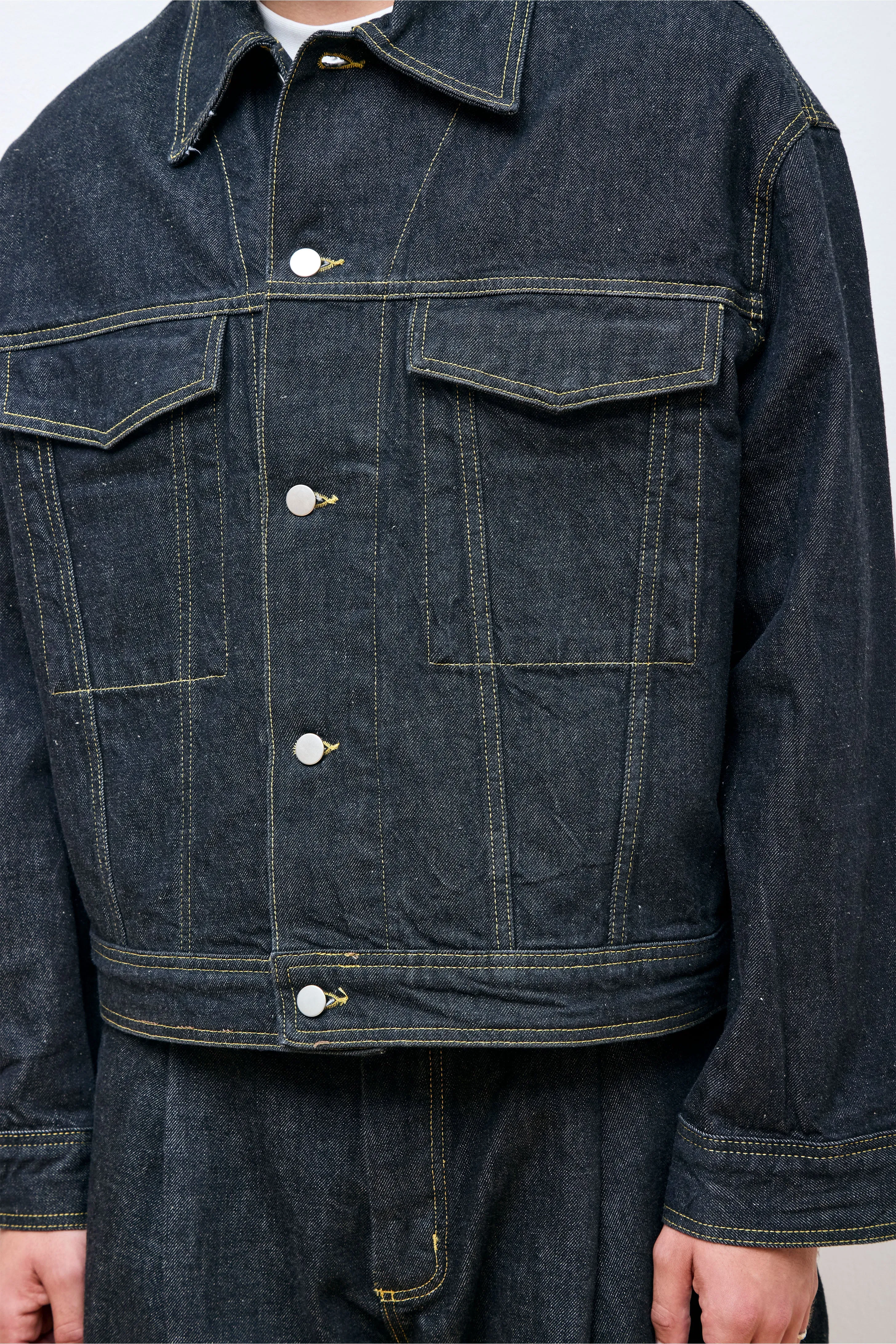 Stein Italian Denim Jacket Black