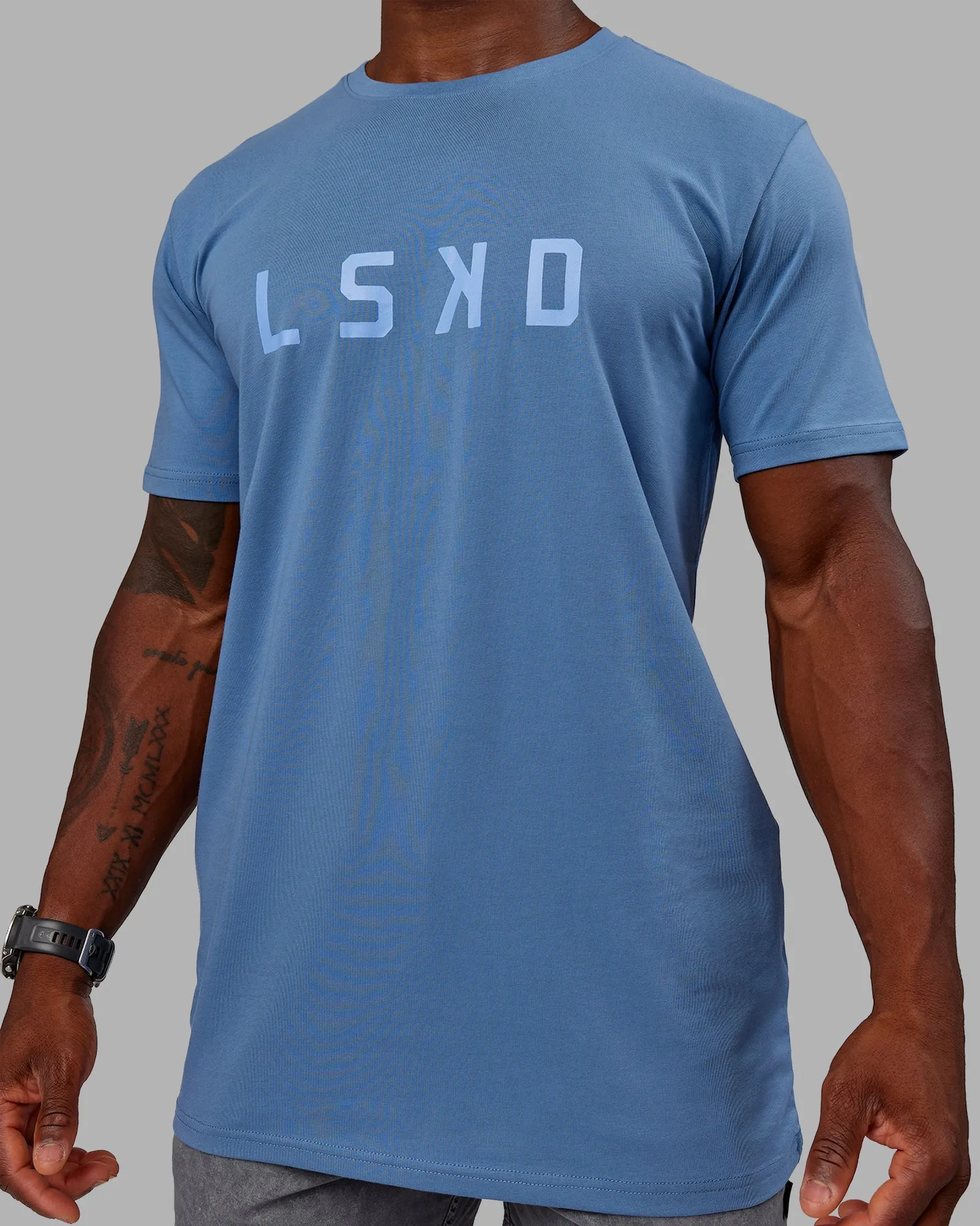 Structure FLXCotton Tee - Elemental Blue-Arctic Blue