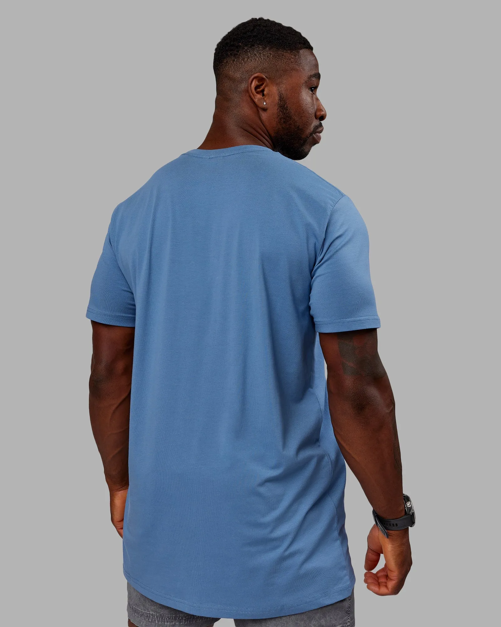 Structure FLXCotton Tee - Elemental Blue-Arctic Blue