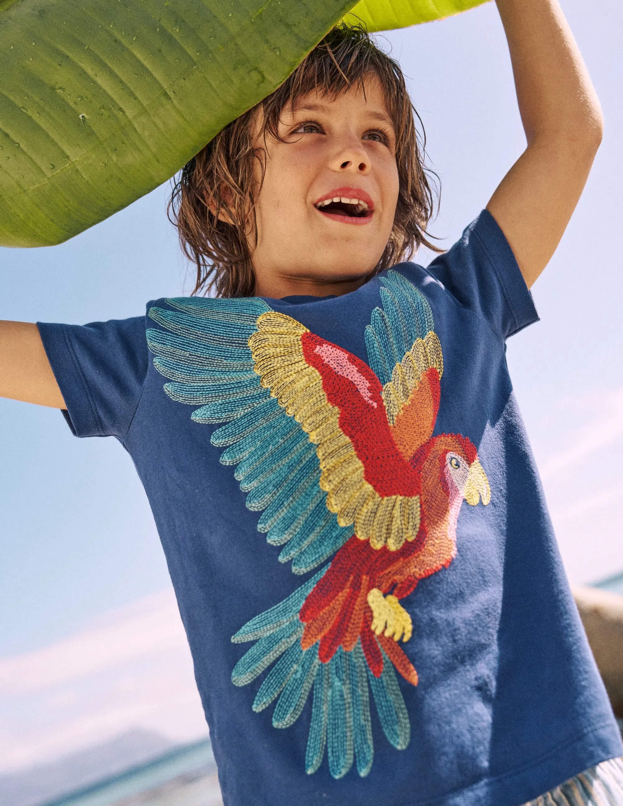 Superstitch T-Shirt-Starboard Blue Parrot