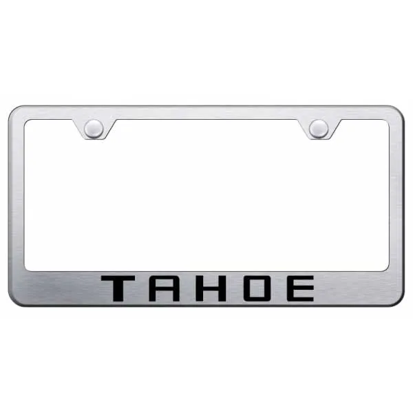 Tahoe Stainless Steel Frame - Laser Etched Brushed