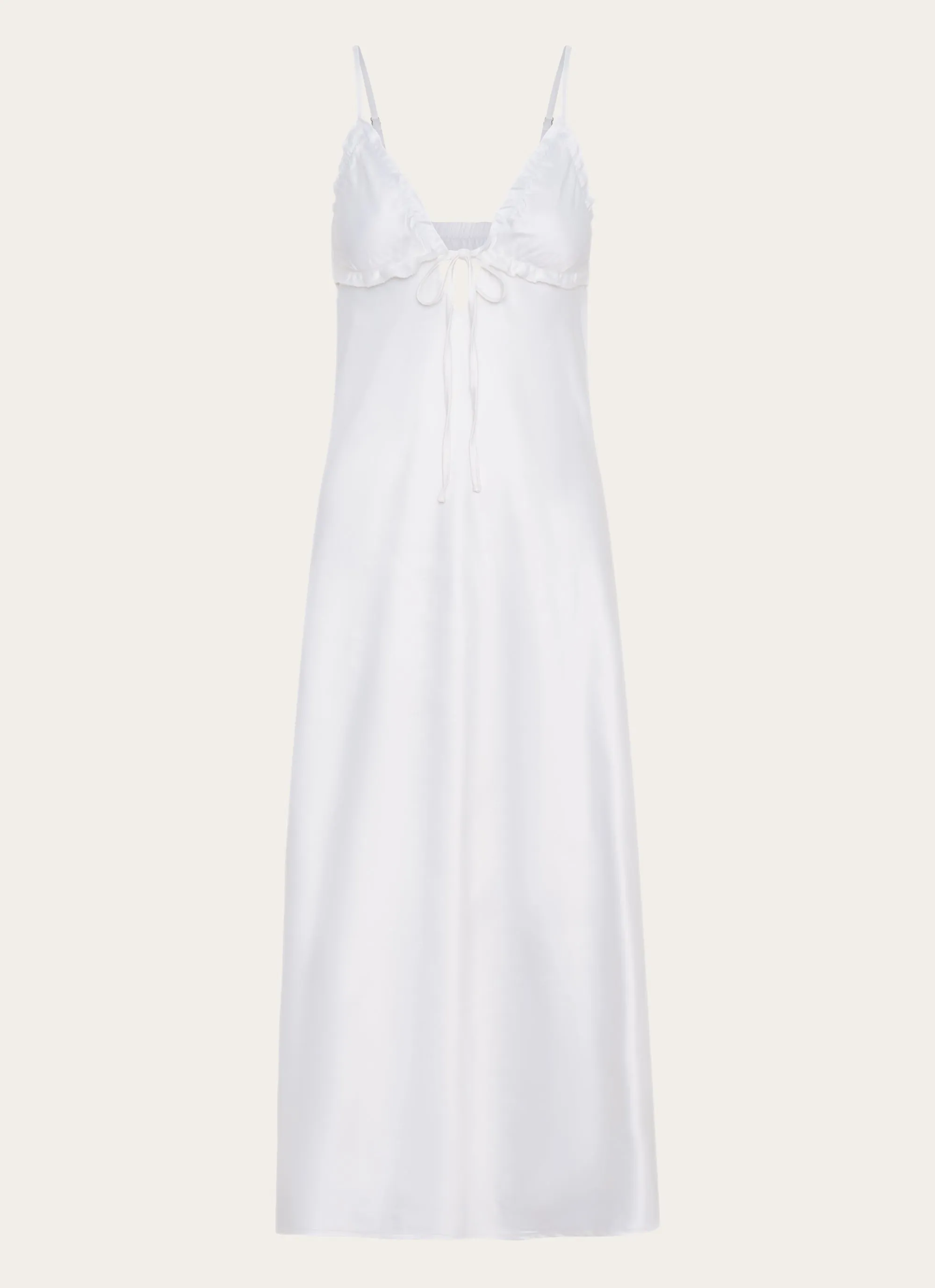Take Note Midi Dress - White
