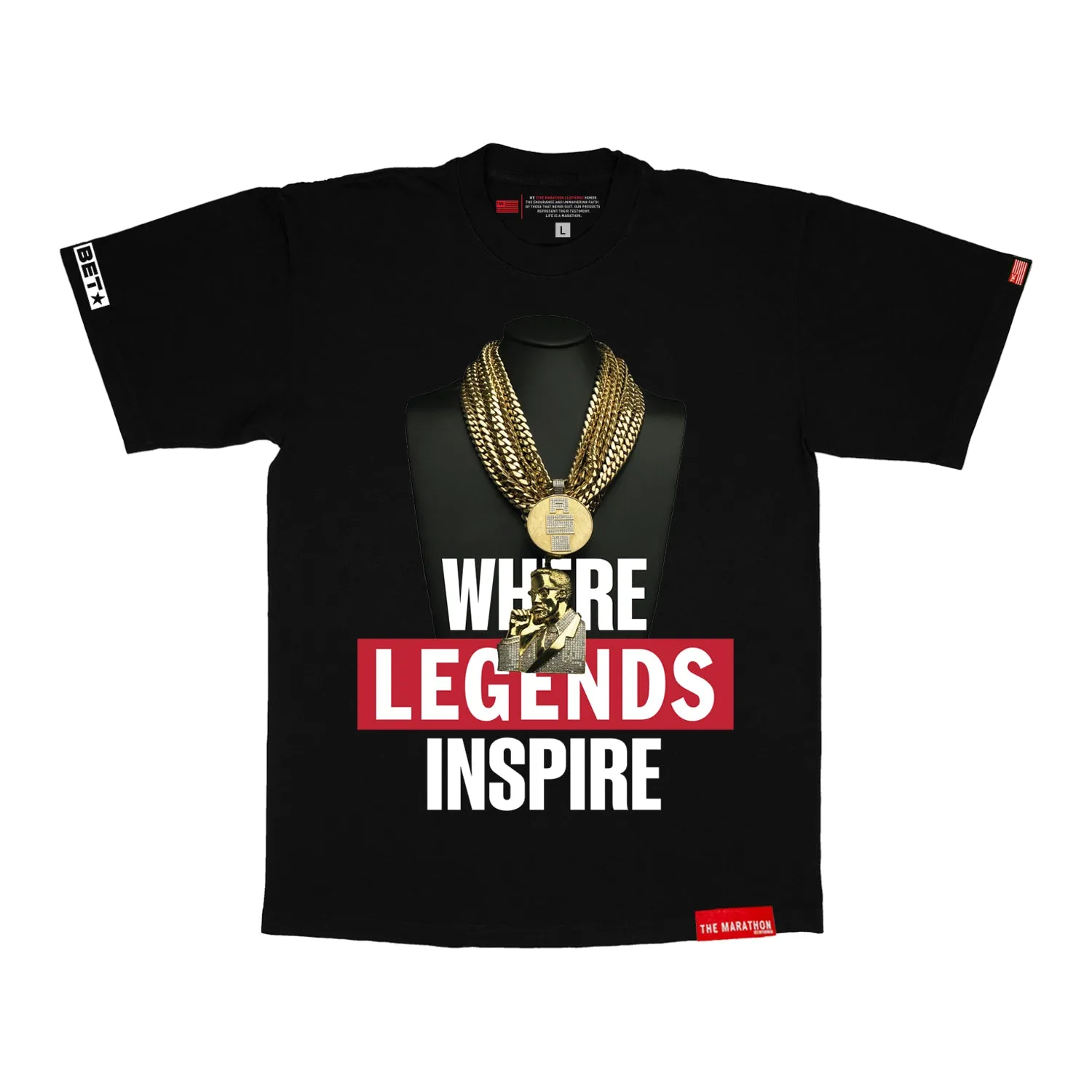 TMC x BET Where Legends Inspire T-Shirt - Black
