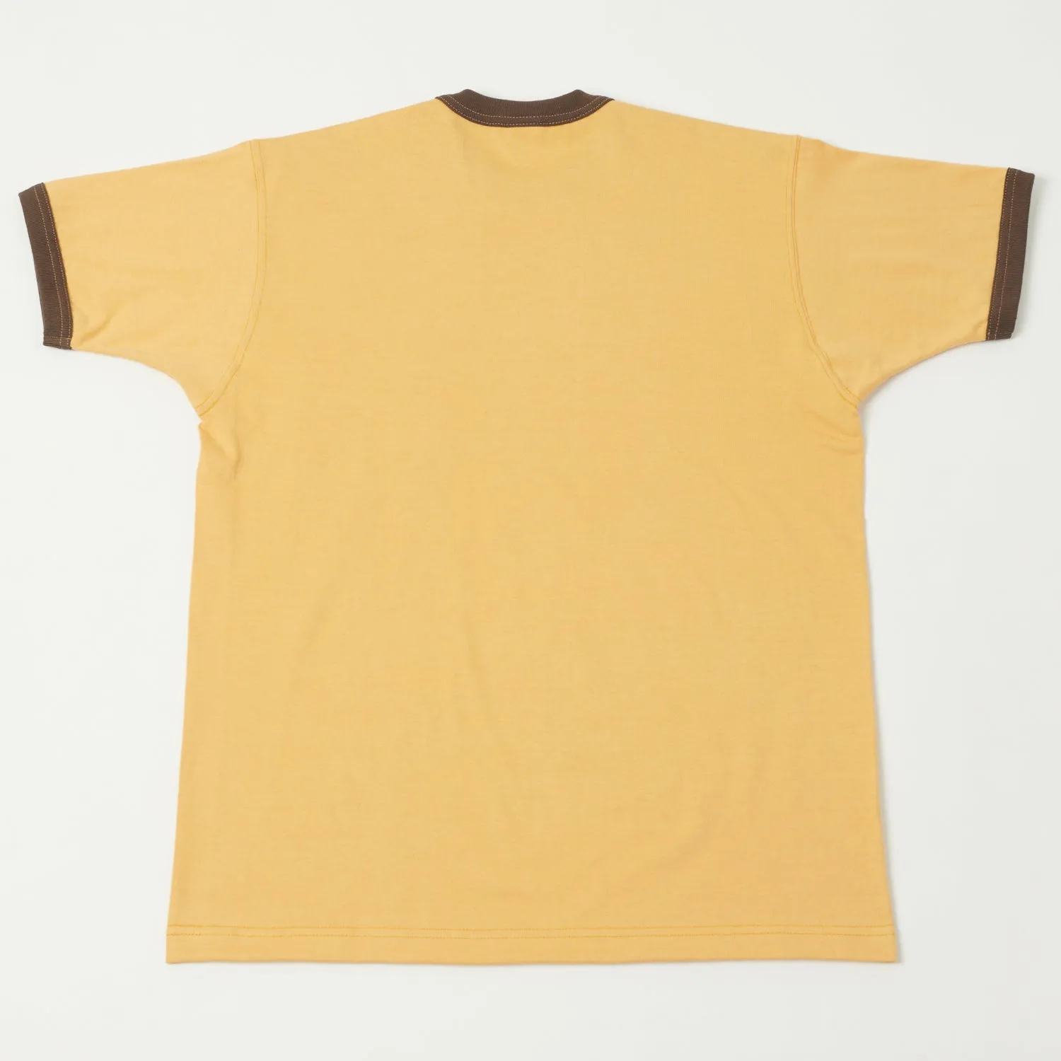 TOYS McCOY Ringer Pocket Tee - Yellow/Charcoal