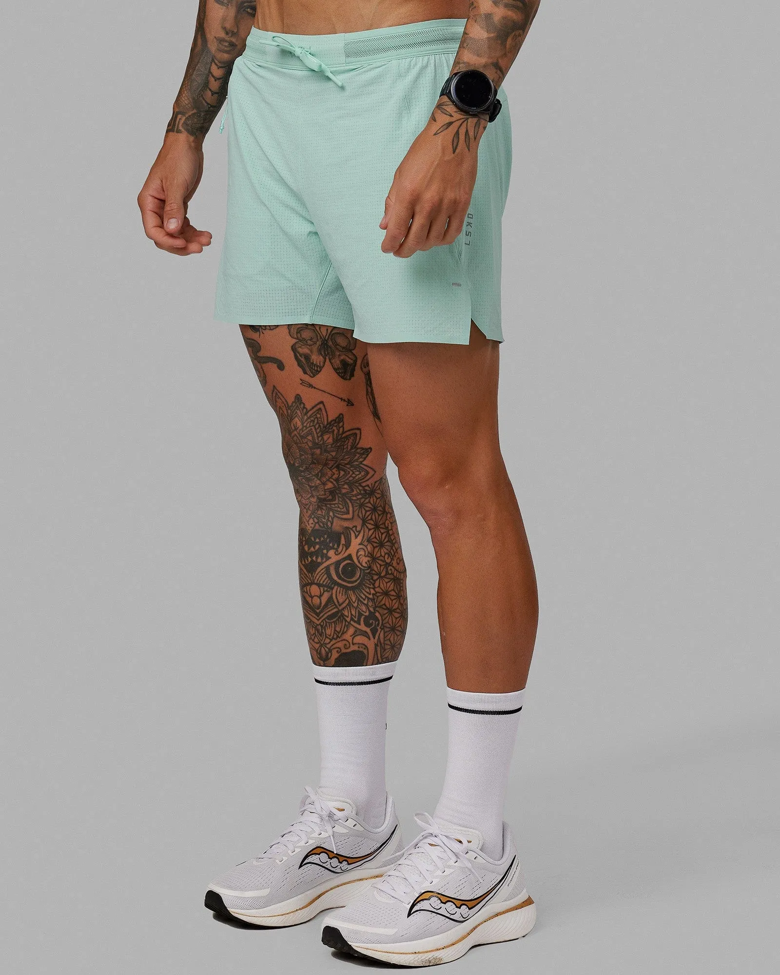 UltraAir 5 Lined Performance Short - Pastel Turquoise-Reflective