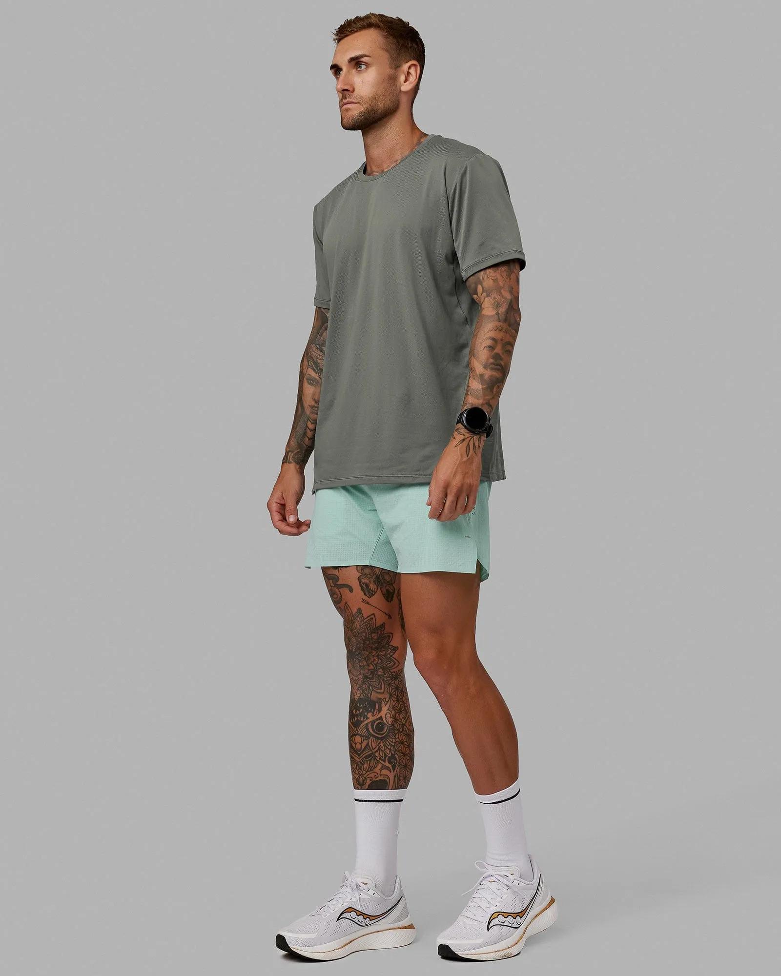 UltraAir 5 Lined Performance Short - Pastel Turquoise-Reflective