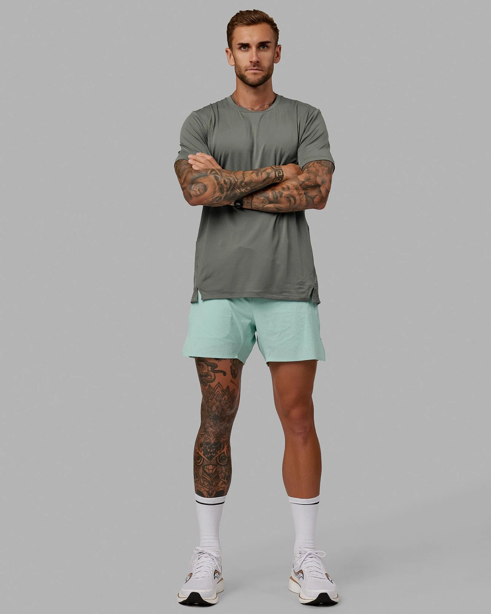 UltraAir 5 Lined Performance Short - Pastel Turquoise-Reflective