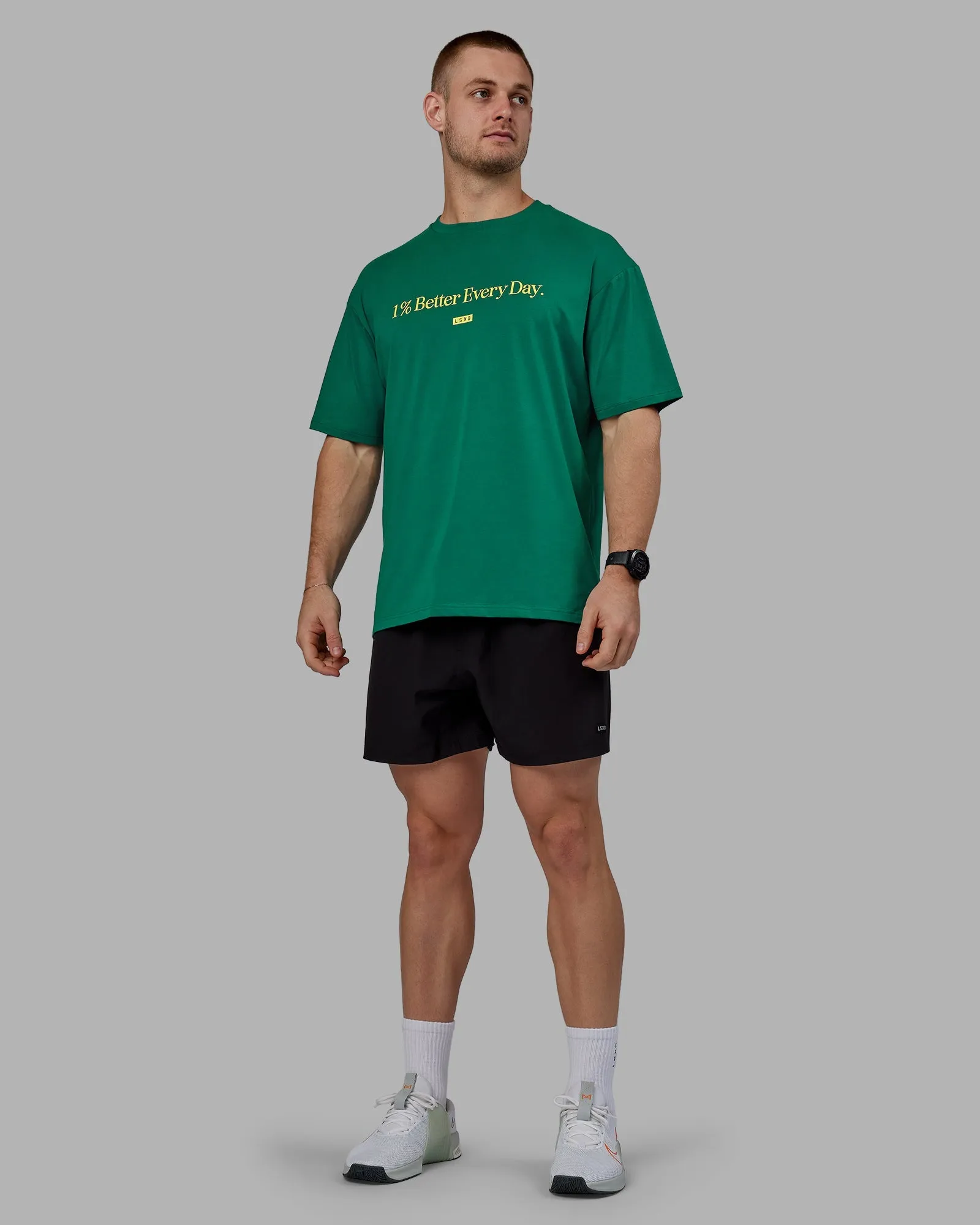 Unisex 1% Better FLXCotton Tee Oversize - Green-Gold